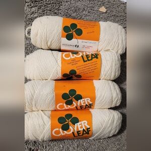 American Thread Clover leaf Vintage Yarn Lot Of 4